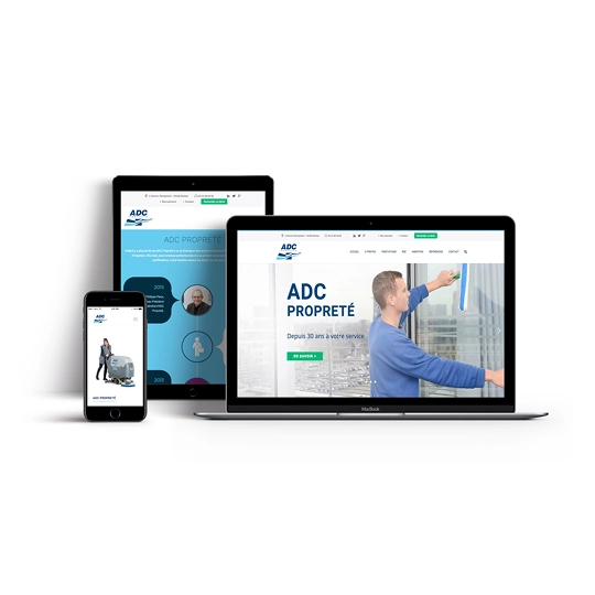 Site web pour une entreprise de nettoyage basée à Nantes