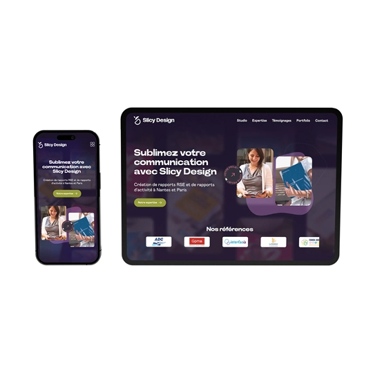 Création de site vitrine pour un designer